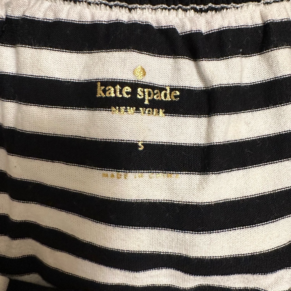 Kate Spade Black and White Striped Top - Picture 4 of 12
